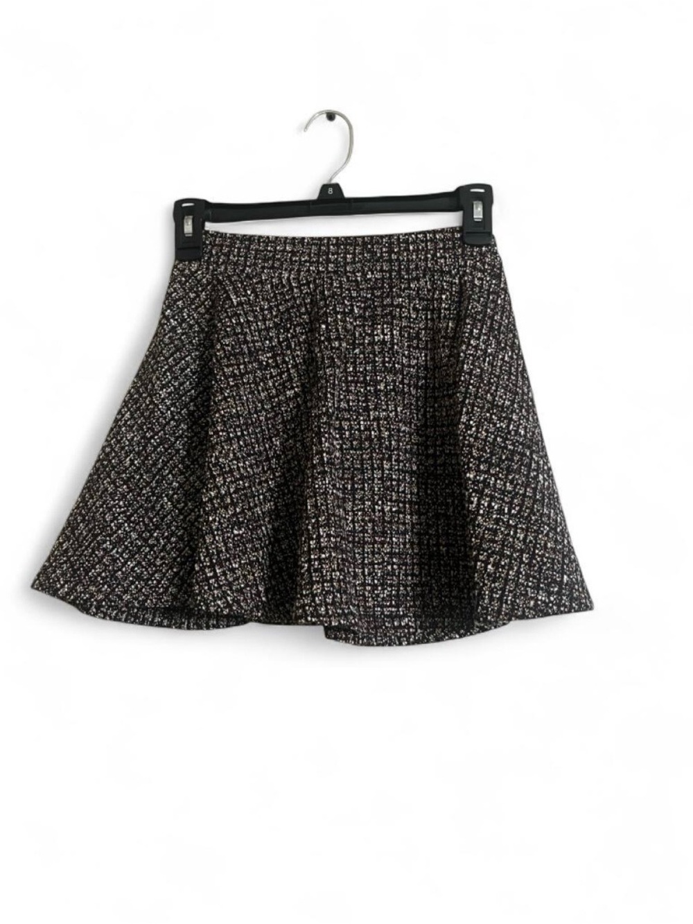 Zara Skirt Sz S Textured Multicolored A-Line Fit&Flare Fall Wear Mini Knitted